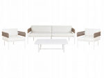 Aiatoolide komplekt lauaga 5 inimesele SERLA Metall White | 520828 Bel | 4255664884022