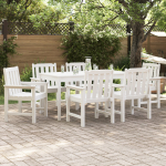 vidaXL 6 valgete s&ouml;&ouml;gitoolide komplekt 65,5x55,5x88 cm HDPE, 2 valget s&ouml;&ouml;gitooli HDPE | 3335798 | 8721158901835