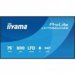 Monitor iiyama 189.0cm (75") 16:9 2xHDMI+USB-C VA (LH7566UHSB-B1AG) | LH7566UHSB-B1AG | 4948570128242