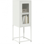 vidaXL Valge kummut 36x39x107 cm k&uuml;lmvaltsitud teras | 853403 | 8721158372376