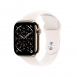 Apple Watch S11 Titan Gold Cellular 46mm (Sportband blassrosa) M/L | MFD64ZR/A | 195950629583