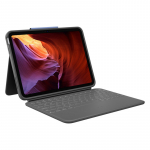 Kaitse&uuml;mbris tahvelarvutile Logitech Rugged Folio Grafitowy Smart Connector QWERTZ Swiss | 920-011202 | 5099206106734