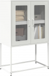 vidaXL Komoda biała 68x39x107 cm stal | 853379 | 8721158372130