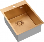 Zlewozmywak Quadron Zlewozmywak stalowy RUSSEL 90 Miedziany | HB4050PVDBSC1-QDR | 5904310999502