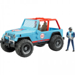 BRUDER Jeep Cross Country Racer mit Rennfahrer (blau) | 02541 | 4001702025410