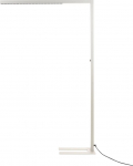 Lampa podłogowa Beliani Lampa podłogowa LED metalowa srebrna MENSA | 371669 Bel | 4255664813299