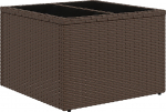 vidaXL 8-osaline aiam&ouml;&ouml;bli komplekt patjadega Brown pol&uuml;rotang | 3346638 | 8721158962249