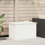 Skrzynia ogrodowa vidaXL Skrzynia do przechowywania na zewnątrz White 80 x 50.5 x 50 cm | 874568 | 8721288622938