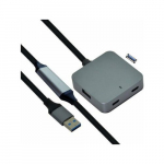 USB-jaotur Value VALUE USB 3.2 Gen 1, 4-port USB-jaotur (2x USB-A + 2x USB-C) pikenduskaabliga, Black, 10 m | 7630049626874 | 7630049626874