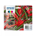 Tusz Epson Epson 503 XL Multipack - 4er-Pack - XL - Black, Gelb, Cyan, Magenta - original - Blister mit RF- / akustischem Alarmsignal - Tintenpatrone - fur Expression Home XP-5200, XP-5205, WorkForce WF-2960DWF, WF-2965DWF | C13T09R94020 | 8715946706870