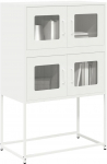 vidaXL Komoda biała 68x39x107 cm stal | 853349 VidaXL | 8721158371836