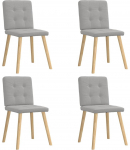 vidaXL S&ouml;&ouml;gitoa toolid 4 tk riidest Cloud Grey | 3315177 VidaXL | 8721158566225