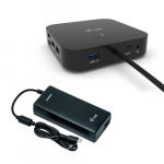 i-tec USB-C Dual Display Docking Station 2x DP LAN AUDIO Power Delivery 100 W + i-tec Universal Charger 100 W | C31DUALDPDOCKPD100W | 8595611703799