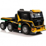 Lean Cars Auto Na Akumulator Mercedes + Naczepa XMX622B Z&oacute;łty LCD | 4247 | 5904665994276