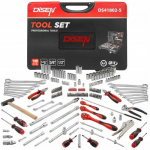 T&ouml;&ouml;riistakomplekt 180 osa 1/4", 3/8" ja 1/2" (4-32mm) (kuuskantv&otilde;tmed) | DS-DS41802-5 | 5905101391086