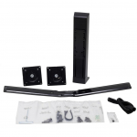 Ergotron WorkFit kahe monitori komplekt (Black) | 97-934-085 | 0698833071085