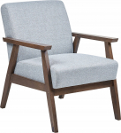 Beliani Fotel jasnoszary ASNES | 423596 Bel | 4255664843180