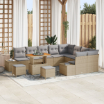 vidaXL 12-osaline aiam&ouml;&ouml;bli komplekt koos patjadega Beige pol&uuml;rotang Akaatsia, 3-osaline s&ouml;&ouml;gikomplekt koos patjadega Beige pol&uuml;rotang Akaatsia, 2-kohaline aiam&ouml;&ouml;bel koos patjadega Beige pol&uuml;rotang | 3362827 | 8721288429469