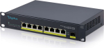 DIGITUS Switch 8-Port 10" Gigabit Unmanaged 80W PoE+ schwarz | DN-95333 | 4016032508762