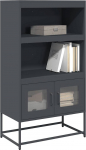vidaXL Komoda wysoka Antracyt 68x39x123 cm Stal | 853370 | 8721158372048
