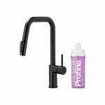 Bateria kuchenna KFA DUERO PURE STYLE PULL-OUT BATERIA KUCHENNA Z FUNKCJĄ FILTRACJI WODY I WYCIĄGANĄ WYLEWKĄ + ZESTAW FILTRUJĄCY PROFINE LILAC S, CZARNA | 046623-315-81 | 5907571666398