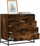 vidaXL Komoda, przydymiony dąb, 70x41x70 cm | 849081 VidaXL | 8721102841408