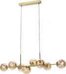 Rippvalgusti Italux klaasist rippvalgusti ERIMIDA PND-2244-8A-GD Italux modernistlik ripats molekulid pallid kuldne | PND-2244-8A-GD | 5900644315322