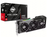ASROCK Radeon RX 9070 XT Steel Legend Dark Grafikkarte 16GB GDDR6 1x HDMI 3x DP | 90-GA5VZZ-00UANF | 4711581490697