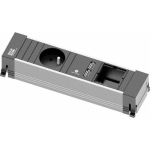 Toiteplokk Bachmann Bachmann 916.0039 - Black / Gray - 1x turvav&otilde;rk - 2x USB - 1x kohandatud moodul, v&auml;ike | 916.0039 | 4016514059447