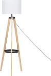 Lampa podłogowa Beliani Lampa podłogowa biała BLUFF | 314123 Bel | 4251682278515