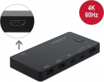 DeLOCK HDMI / USB-C 4K 60Hz KVM l&uuml;liti | 11477 | 4043619114771
