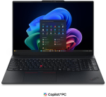 S&uuml;learvuti Lenovo ThinkPad E16 Gen 4 (Intel) Copilot+ PC Intel Core Ultra 5 325 S&uuml;learvuti 40,6 cm (16") WUXGA 16 GB DDR5-SDRAM 512 GB SSD Wi-Fi 7 (802.11be) Windows 11 Pro Black Skandinaavia (21YC000BMX) | 21YC000BMX | 199275212857