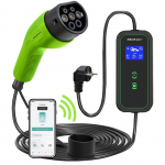 Mobiilne EV-autolaadija reguleerimisega 2in1 T&uuml;&uuml;p2 | 3.5kW | 230V | WiFi | LCD | Kaasaskantav | Seinale paigaldatav laadija | 5m | 52476 | 5901878524764
