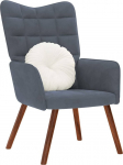 vidaXL Tugitool, dark grey, sametkattega | 4016811 | 8721158362360