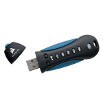 Corsair Flash Padlock 3 128 GB (Black/blau, USB-A 3.2 Gen 1) | CMFPLA3B-128GB | 0840006621980