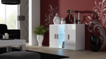 Cama sideboard 120 cm SOHO S7 white/white gloss | SOHOKOM BI/BI | 5903815003301