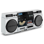 Medion LIFE&reg; P66538 Retro-Boombox silber | 50076162 | 4061275229936
