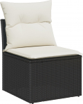vidaXL 7-częściowy zestaw sof ogrodowych z poduszkami Black polirattan | 3353926 | 8721288341976