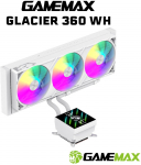 Chłodzenie wodne GameMax GameMax Glacier 360 LCD WH Procesor Chłodnica cieczy all-in-one 12 cm White 1 szt. | 9503-0100R0058 | 6931858754545