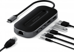 HUB USB Satechi ADAPTER HUB USB -C TYPE-C SATECHI USB-4 MULTIPORT W 2.5G ETHERNET (1XHDMI2.1, 1XUSB-A, 2X USB-C, AUDIO 3.5MM, ETHERNET (gwiezdna szarość) | ST-U4MGEM | 810086360512