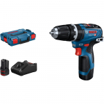 Bosch Powertools Akku-Schlagbohrschrauber GSB 12V-35 Professional, 12 Volt (blau/Black, 2x Li-Ionen Akku 3,0Ah, L-BOXX) | 06019J9000 | 4059952513966