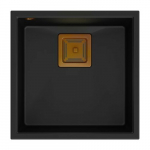 Zlewozmywak Quadron DAVID 40 GraniteQ pure carbon/elementy miedziane | 39221000 | 5904310991292