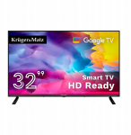 Telewizor Kruger&Matz 32" HD Google TV 5.0, DVB-T2/S2/T/C H.265 HEVC | KM0232HD-G | 5901890119115