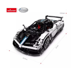 Rastar Pagani Huayra Toy Car Constructor 2934pcs 1:8 | 6930751319134 | 6930751319134