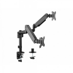 Equip Tischhalterung 17"-32"/2TFT 360&deg; Gasfeder 9Kg schwarz lite Retail | 650133 | 4015867225370