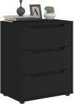 vidaXL Komoda "VISNES" Czarna 60x40x73 cm Drewno klejone | 4108285 VidaXL | 8721158783141