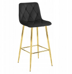 Leobert taburet NADO - samet Black / jalad GOLD x 3 | model_3954_3-NADO-MODY85 | 5903332086993