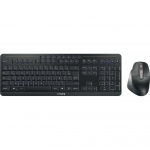 Klawiatura + mysz Cherry CHERRY Stream desktop ultimate klawiatura Dołączona myszka Dom/Biuro USB + RF Wireless + Bluetooth AZERTY francuski Black | JD-8570FR-2 | 4025112110665