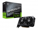 MSI GeForce RTX 5060 8G SHADOW 2X OC Bulk Pack | NVIDIA | 8 GB | GeForce RTX 5060 | GDDR7 | HDMI ports quantity 1 | PCI Express Gen 5 x16 (uses x8) | GeForce RTX 5060 8G SHADOW 2X OC B | 4711377352017