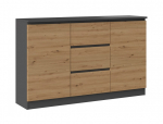 2D3S kummut 120x30x75 cm, anthracite/artisan | 2D3S 120 ANT/AR | 5904507202019